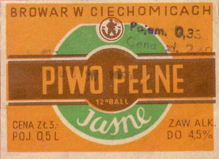 dodatkowy stempel "Pojem. 0,33 l//Cena zł 2,40"