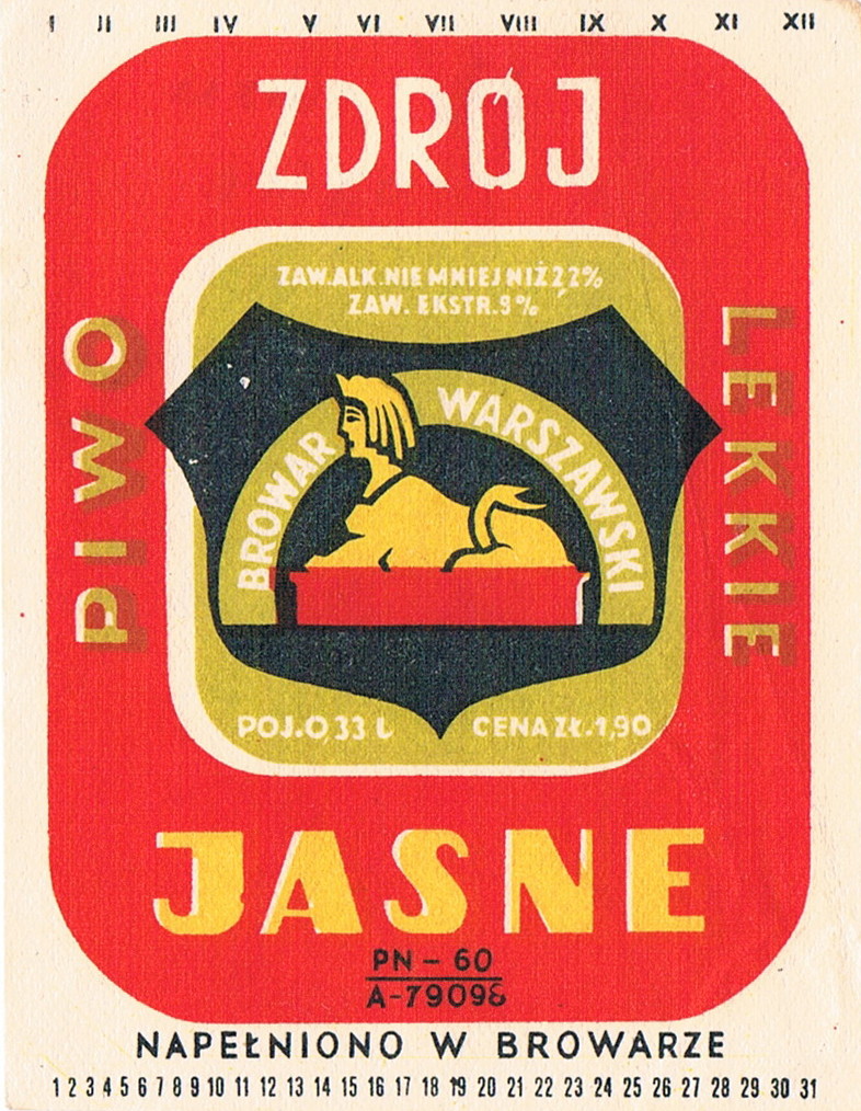 napis NAPEŁNIONO W BROWARZE zaczyna się nad 6 w datowniku dni