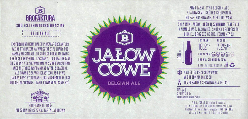 1000 ml
etykieta sztancowana