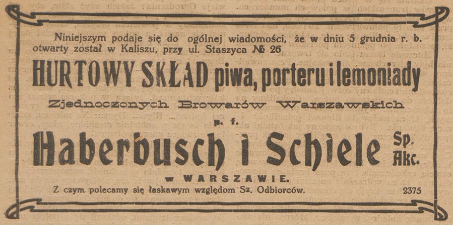 rok 1923
skład Kalisz