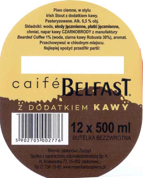 etykieta zbiorcza na karton
12 butelek 500 ml