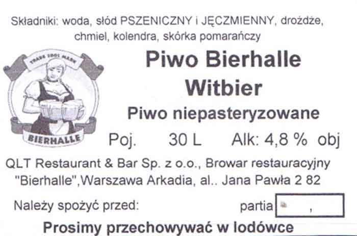 Warszawa Bierhalle Arkadia
