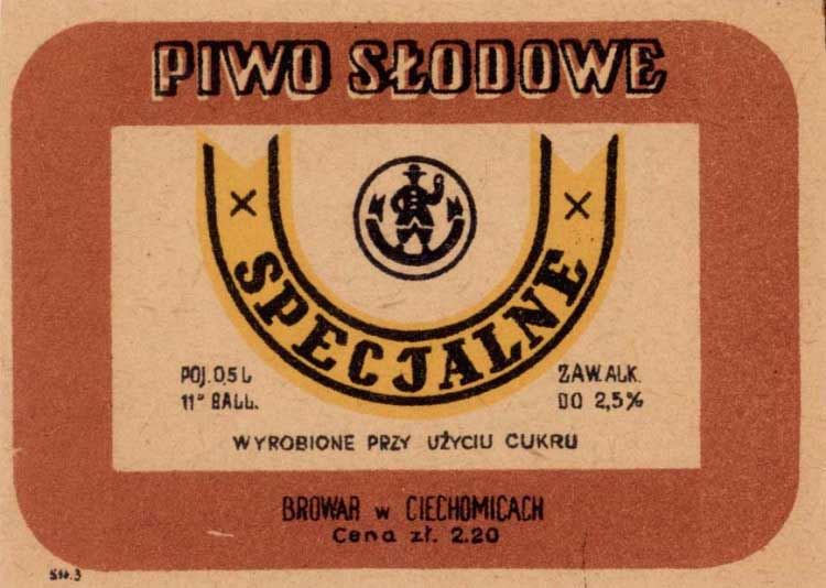 "a" w "Cena" na prawo od "w" w "BROWAR w CIECHOMICACH"