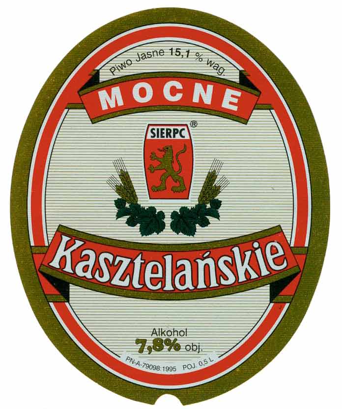 Kasztelańskie MOCNE, sygnatura J, duże 7,8%