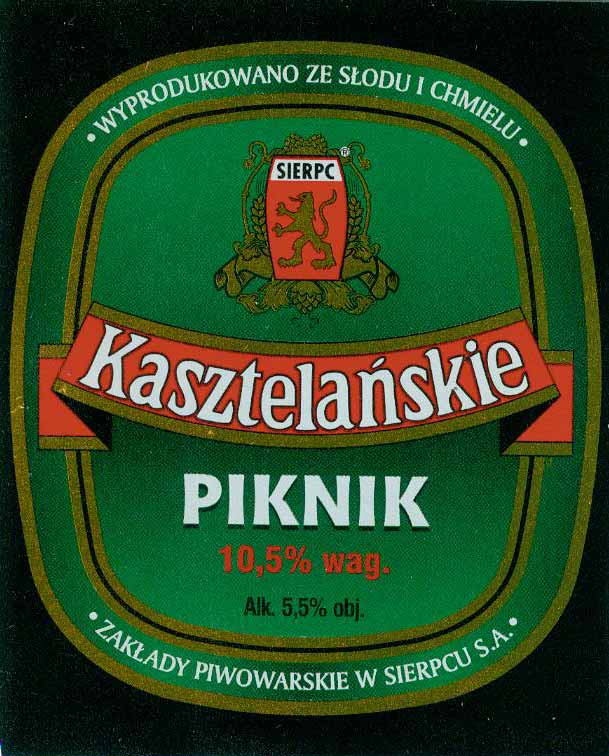 etykieta próbna, opisy białe, zieleń w tle cieniowana