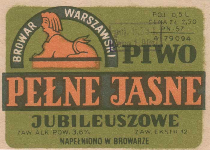 dodatkowy stempel w ramce poj 0,33l//Cena zł 1,90