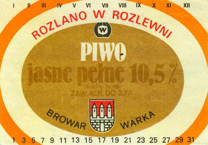 tło jasnobrązowe, jasne pełne 10,5% ciemnobrązowe,
274/89