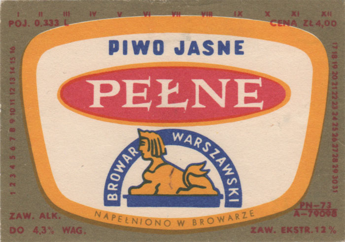 PN-73, ZŁ 4,00, 0,333 L, NAPEŁNIONO ...