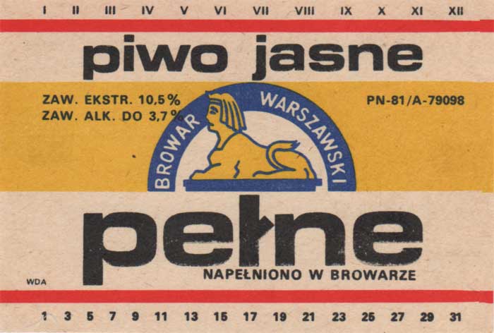 PN-81, bez ceny, NAPEŁNIONO ..., sygnatura WDA, 373/82