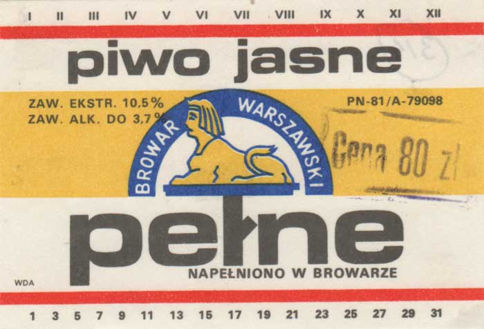 stempel w ramce "Cena 80 zł"