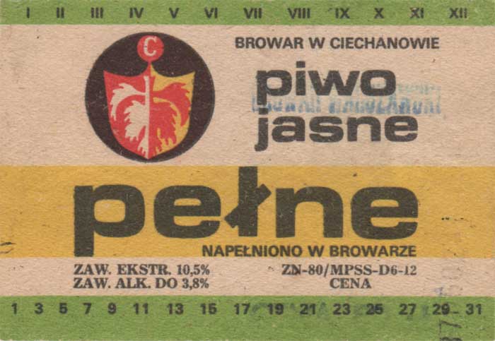 stempel "BROWAR WARSZAWSKI"