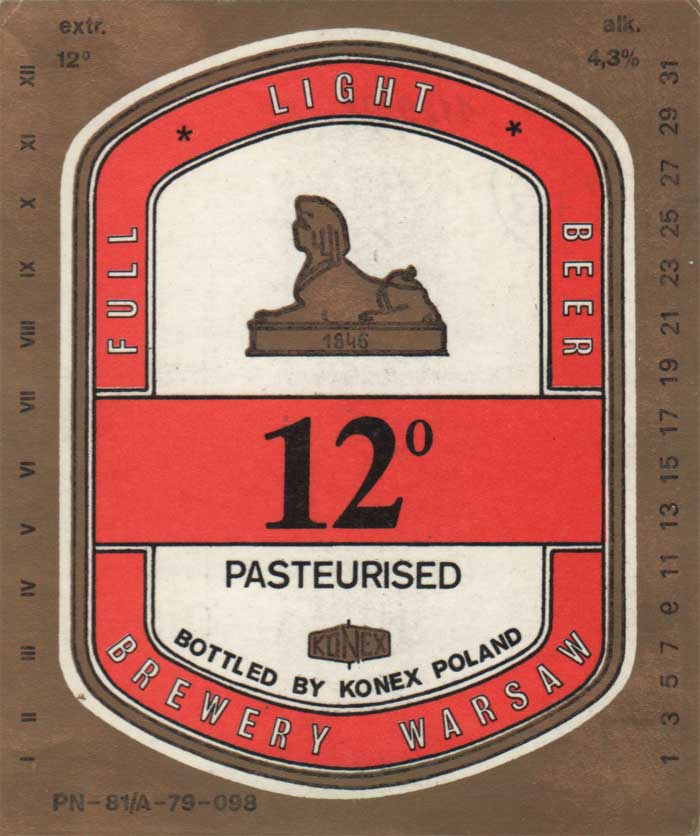 rozlewnia PPH Konex w Marylce,
PASTEURISED
1129/91
