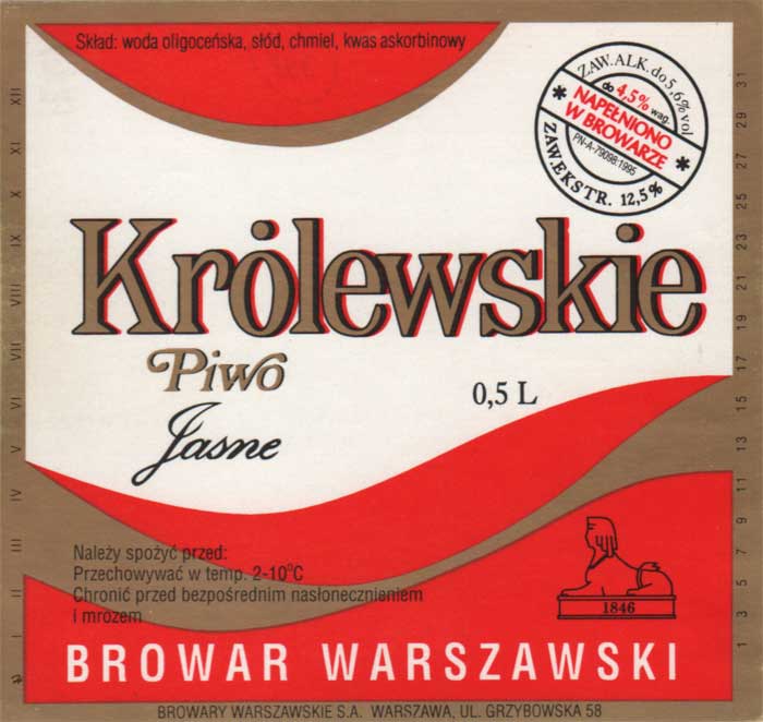 w składzie kwas askorbinowy (przez k), sygnatura H, pod Piwo tylko napis Jasne, PN-95