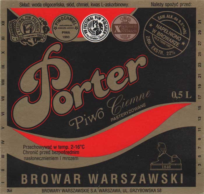 cztery medale, trzeci medal biały, "ZAW. EKSTR. 22 %", sygnatura Art