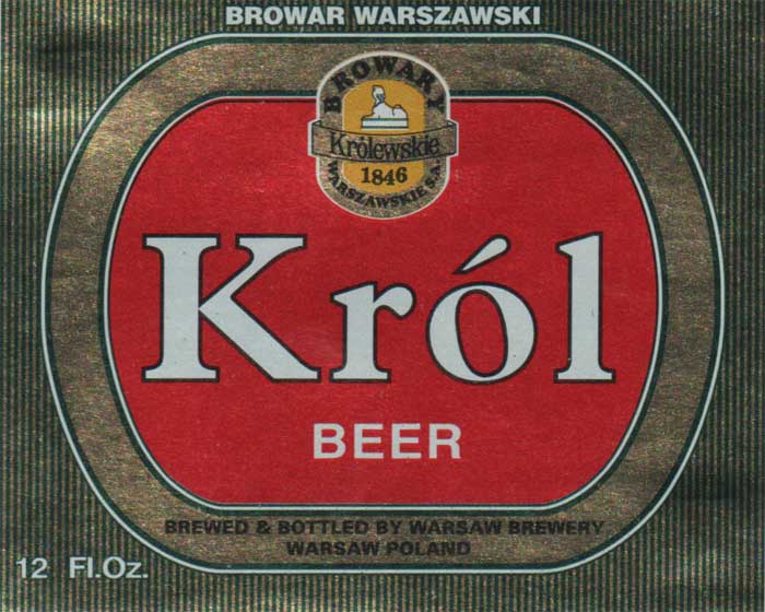 wersja eksportowa, Król i BEER białe, papier metalik gładki, bez sygnatury