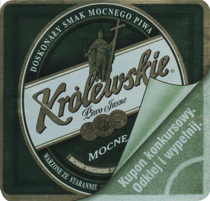 MOCNE, sygnatura B, promocja-kupon z jasną zielenią, rogi zaokrąglone