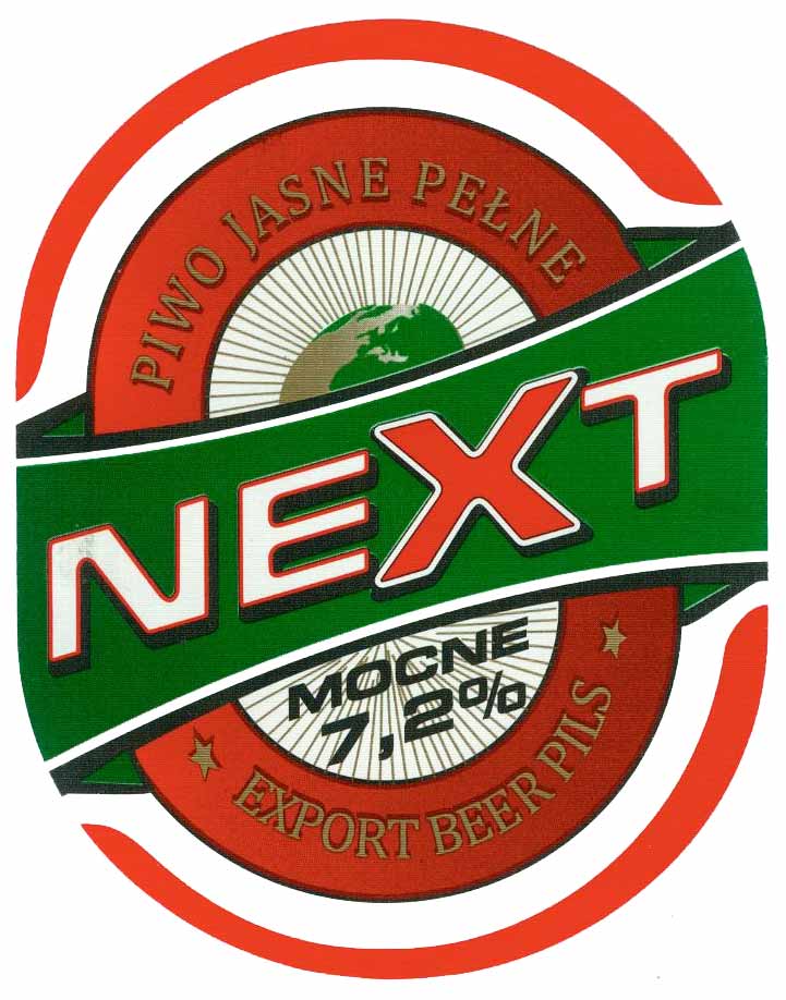 PIWO JASNE PEŁNE // EXPORT BEER PILS inną czcionką