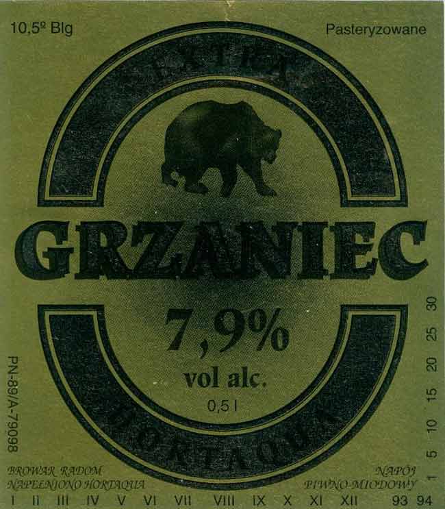7,9%, papier metaliczny bez faktury, złoto jasne cytrynowe, GRZANIEC srebrny, lata 93 94, 1719/93