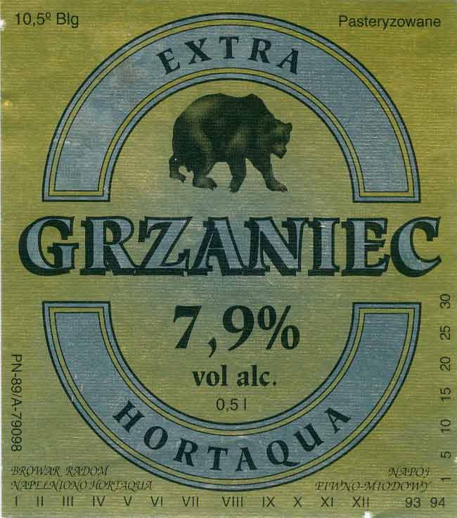 7,9%, papier metaliczny z fakturą, złoto cytrynowe, GRZANIEC srebrny, lata 93 94, 1720/93