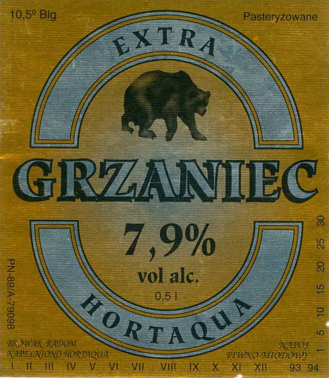 7,9%, papier metaliczny z fakturą, złoto żółte, GRZANIEC srebrny, lata 93 94, 1721/93