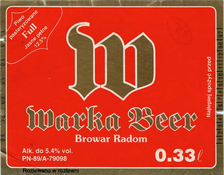 rozlano w rozlewni, 0.33 l, Alk. do 5.4% vol.