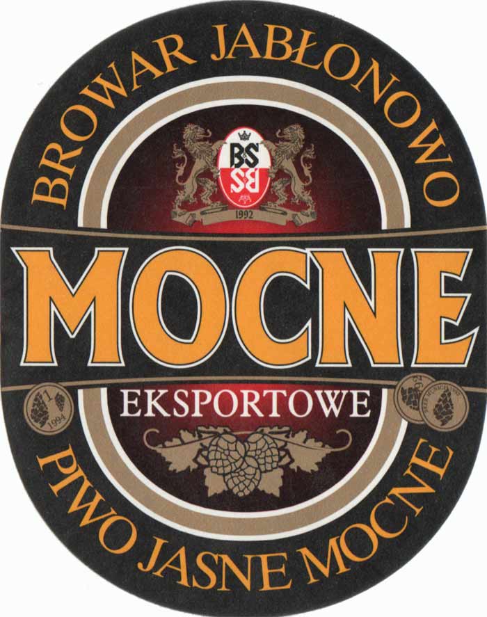 MOCNE żółte na czarnym tle, MOCNE z czarno-białą ramką, papier zwykły gładki